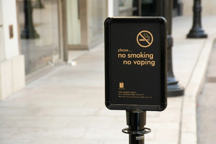 a sign on a pole